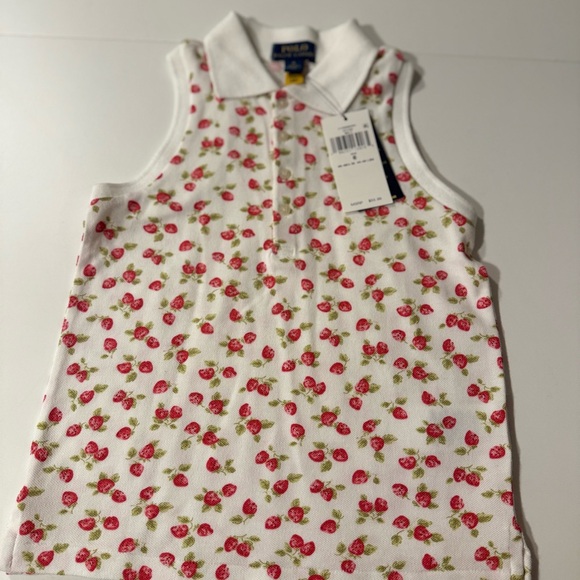 Polo by Ralph Lauren Kids Sleeveless Polo with Cherry Print - Picture 1 of 4